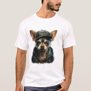 Chihuahua Cool Dog Rap Hip-Hop Gangster T-Shirt
