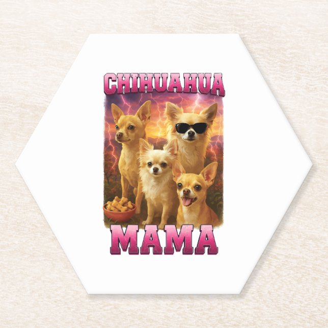 Chihuahua Copy Copy Paper Coaster (Front)