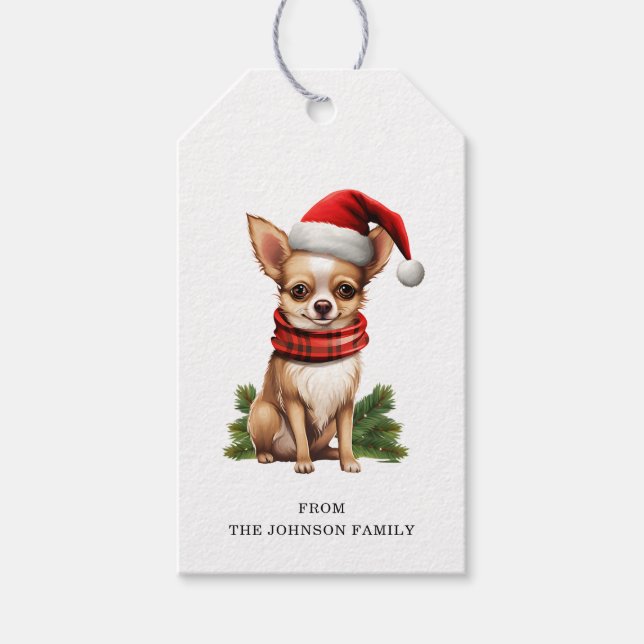 Chihuahua Custom Gift Tags (Front)