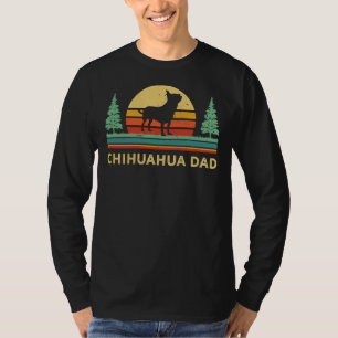 Chihuahua Dad Chiwawa Dog  Dog Dad Retro Vintage C T-Shirt