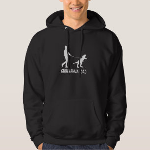 Chihuahua Dad Dinosaur Dog Owners Funny Father's D Hoodie