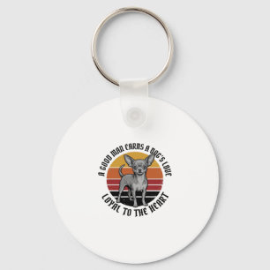 Chihuahua Dad Shirt Vintage Engraving Dog Lover De Key Ring
