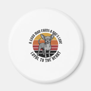 Chihuahua Dad Shirt Vintage Engraving Dog Lover De Magnet