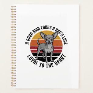 Chihuahua Dad Shirt Vintage Engraving Dog Lover De Planner