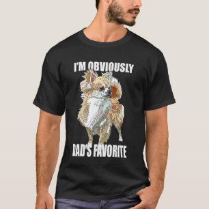 Chihuahua Dad The Dog Father Long Hair Chiwawa Dog T-Shirt