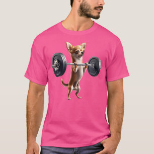 Chihuahua Deadlift Weightlifting Funny Fitness Wor T-Shirt
