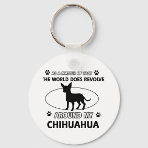 Chihuahua design key ring
