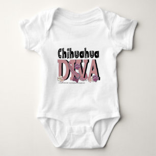 Chihuahua DIVA Baby Bodysuit