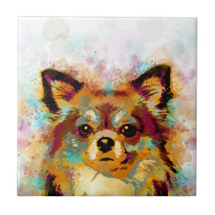 Chihuahua Dog 141 multicolor Tile