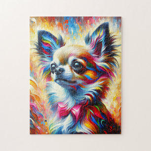 Chihuahua Dog Acrylic Print Dog Lover Gift Jigsaw Puzzle