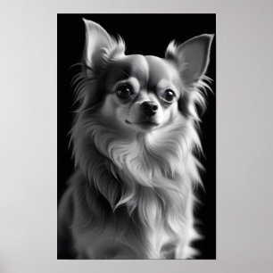 Chihuahua Dog Adorable Cute Pet Portrait Poster