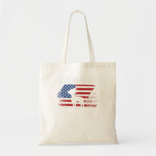Chihuahua Dog American Flag Retro Dog Silhouette C Tote Bag