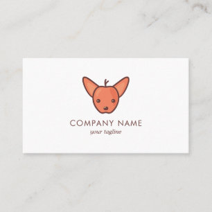 Chihuahua Dog and Apple Business Card