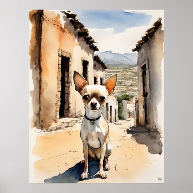 Chihuahua - Dog Art Print (Front)