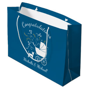 Chihuahua Dog Baby Shower Large Gift Bag