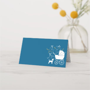 Chihuahua Dog Baby Shower Place Card