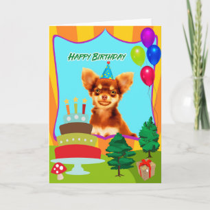 Chihuahua Dog Birthday Card