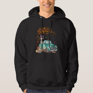 Chihuahua Dog Bunny Truck Hunt Eggs Tree Easter Hoodie