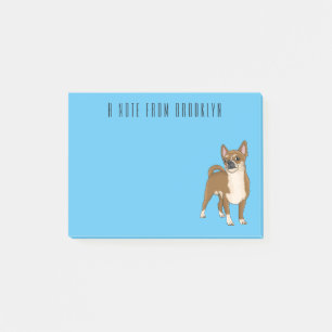Chihuahua dog cartoon illustration post-it notes