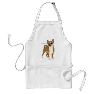 Chihuahua dog cartoon illustration standard apron