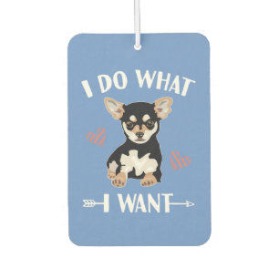 chihuahua  dog do what i want  mum dad   car air freshener