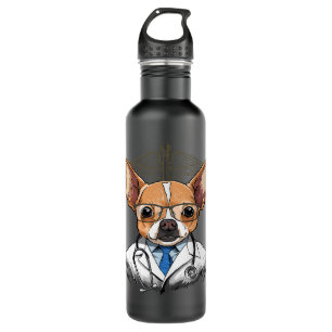 Chihuahua Dog Dogtor Vet Veterinarian Dog Doctor 3 710 Ml Water Bottle