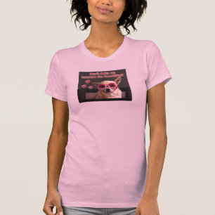 Chihuahua dog -Don't hate because I'm beautiful! T-Shirt