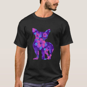 Chihuahua Dog Flower Tropical Hawaiian Floral Chi T-Shirt