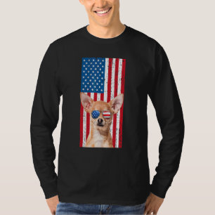 Chihuahua Dog For Men Boys Brown Chiwawa   America T-Shirt