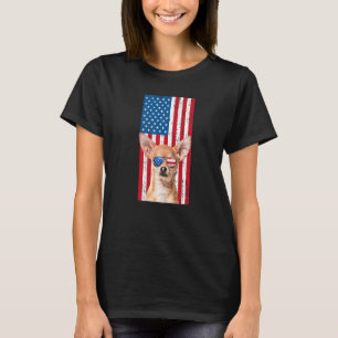 Chihuahua Dog For Men Boys Brown Chiwawa  American T-Shirt