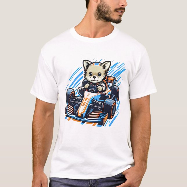 Chihuahua dog formula f1 T-Shirt (Front)