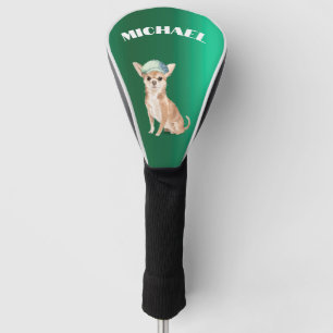 Chihuahua Dog Green Personal Golf Head Cover