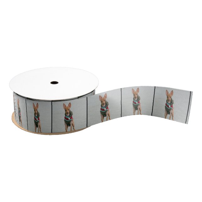 Chihuahua Dog grosgrain ribbon (Spool)