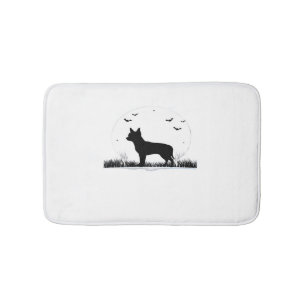 Chihuahua Dog – Halloween Moon Silhouette Classic Bath Mat