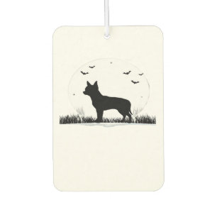 Chihuahua Dog � Halloween Moon Silhouette Classic Car Air Freshener