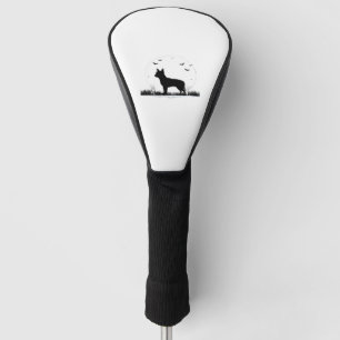 Chihuahua Dog – Halloween Moon Silhouette Classic Golf Head Cover