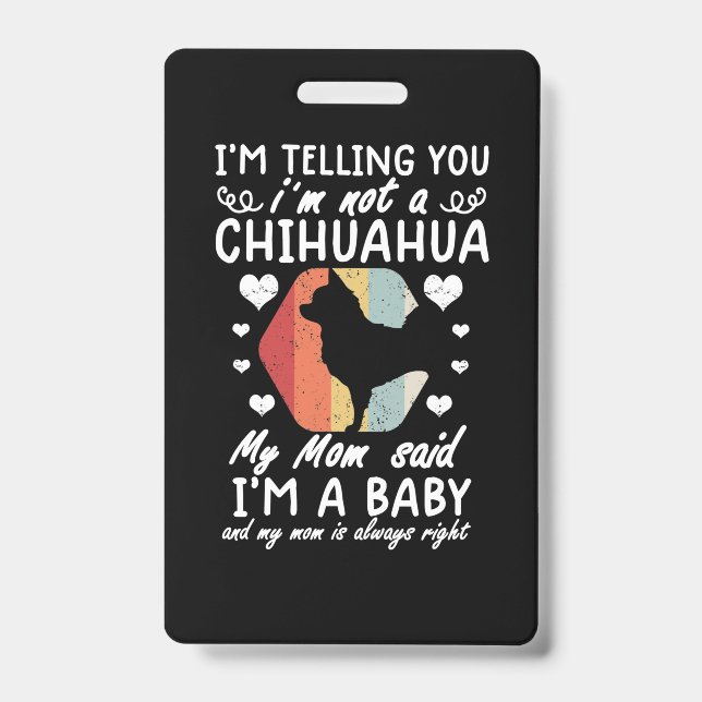 Chihuahua dog ID badge (Front)