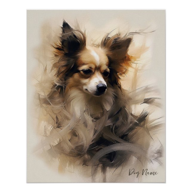 Chihuahua Dog in the wind 001 - Yacobsen Derosana Poster (Front)