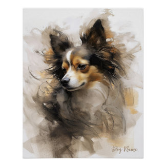 Chihuahua Dog in the wind 004 - Yacobsen Derosana Poster