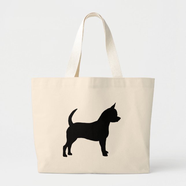 Chihuahua Dog Large Tote Bag (Front)