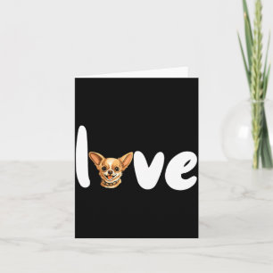 Chihuahua Dog Love For Valentine's Day Card