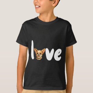 Chihuahua Dog Love For Valentine's Day  T-Shirt