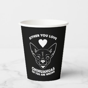 Chihuahua Dog Lover Paper Cups