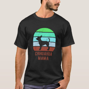 Chihuahua Dog Mom Vintage 70s 80s Cute Retro T-Shirt