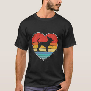 Chihuahua Dog Mum Dad Retro Vintage Chihuahua Love T-Shirt