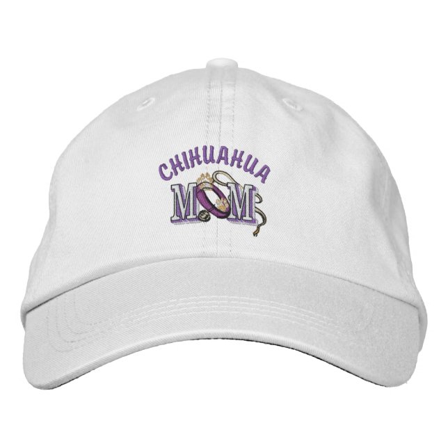 Chihuahua Dog Mum Embroidered Hat (Front)
