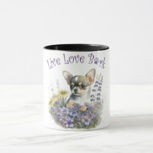 Chihuahua Dog Mum Floral Mug