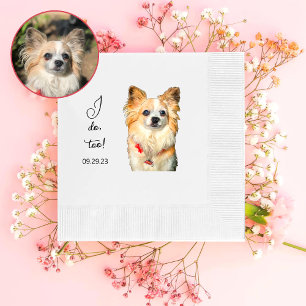 Chihuahua Dog Personalised I Do Too Napkin