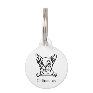 Chihuahua dog personalised name tag