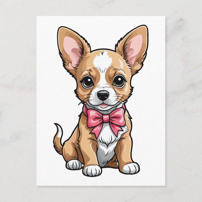 Chihuahua Dog  Postcard (Front)